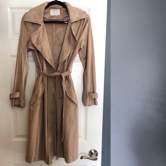 ZARA suede trench coat - Picture 3 of 5